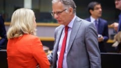 Finanzminister Marterbauer mit Nadia Calvino, Präsidentin der Europäischen Investmentbank