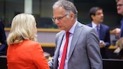 Finanzminister Marterbauer mit Nadia Calvino, Präsidentin der Europäischen Investmentbank