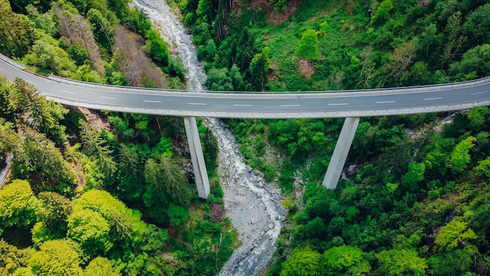 Die Podlaniger Brücke im Lesachtal