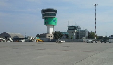 Der Flughafen bei Bergamo