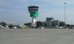 Der Flughafen bei Bergamo
