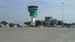 Der Flughafen bei Bergamo