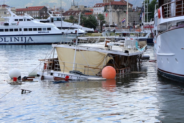 Das Unwetter hat Spuren hinterlassen.