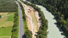 Ein Seitenarm an der Drau entsteht. 