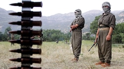 Archivbild aus dem Jahr 2007: Kämpfer der PKK auf einem Übungsgelände im Nordirak