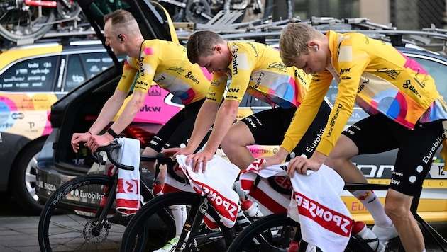Kapitän Colin Stüssi, Pirmin Benz und Jannis Peter brennen auf den Start der Ö-Tour.
