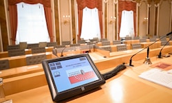 Der Sitzungssaal des OÖ-Landtags im Linzer Landhaus bleibt in den nächsten Wochen leer. 