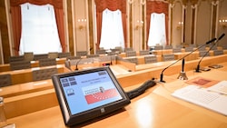 Der Sitzungssaal des OÖ-Landtags im Linzer Landhaus bleibt in den nächsten Wochen leer. 