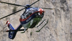 Der Polizeihubschrauber war am Donnerstag im Montafon im Einsatz.