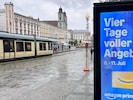 Auch am Linzer Hauptplatz läuft die Werbung für den Versandriesen.