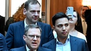 Die Klubobleute der Regierungsparteien – Kucher, Wöginger und Shetty – im Einklang