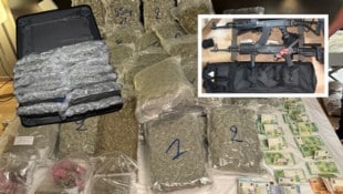 Kiloweise Drogen im Koffer, Bargeld, Waffen – nur ein Teil der sichergestellten Utensilien