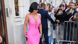 Kim Kardashians Balenciaga-Look sorgte in Paris für jede Menge Aufsehen.