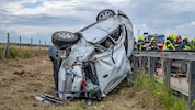 Das Auto der Frau wurde völlig zerstört.