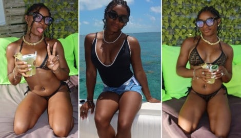 Simone Biles entspannt aktuell in Belize.