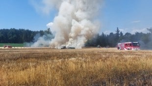 Vor zwei Wochen bereits rückten zahlreiche Feuerwehren zu einem Ackerbrand in Winklen aus.