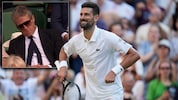 Sind Hugh Grant die Tennis-Künste von Novak Djokovic in Wimbledon zu langweilig geworden?