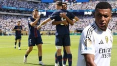 Kylian Mbappe (r.) erlebte gegen seinen Ex-Klub einen Abend zum Vergessen.
