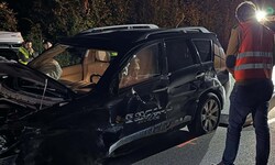 Die Autos trafen seitlich aufeinander