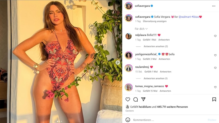 Sofía Vergara teilte Mitte der Woche erneut sexy Content auf Instagram.