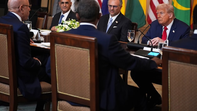 Donald Trump im Gespräch mit afrikanischen Staatschefs