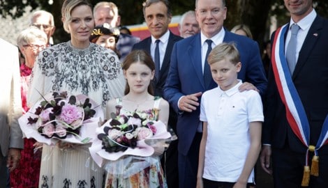 Prinzessin Gabriella wurde beim Besuch in Vic-sur-Cère eine ganz besondere Ehre zuteil.