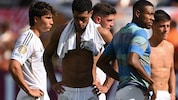 Bekommt David Alaba (2. von re.) doch noch eine Chance bei Real Madrid?