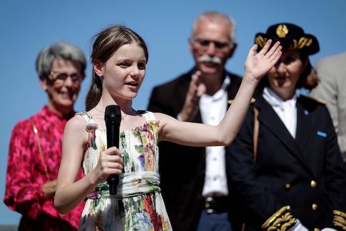 Prinzessin Gabriella meisterte den Termin wie ein kleiner Profi.