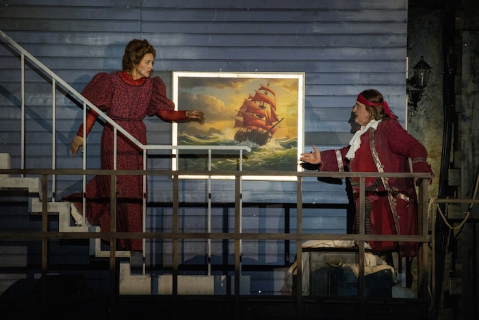 Dramatische Liebe: Senta (Elisabeth Teige) und der Holländer (George Gagnidze)