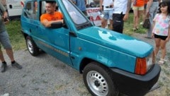 Der Fiat Panda von Werkstatt-Chef Andrea Marazzi ist nur 50 Zentimeter breit