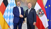 Der bayerische Ministerpräsident Markus Söder zu Besuch bei Bundeskanzler Christian Stocker