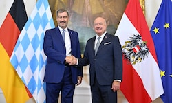Der bayerische Ministerpräsident Markus Söder zu Besuch bei Bundeskanzler Christian Stocker