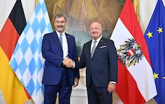 Der bayerische Ministerpräsident Markus Söder zu Besuch bei Bundeskanzler Christian Stocker