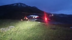 dieser Polizeihubschrauber kam bei der Suchaktion zum Einsatz