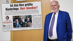 Rechtsanwalt Manfred Ainedter im Wiener Landl in ungewohnter Angeklagten-Rolle.