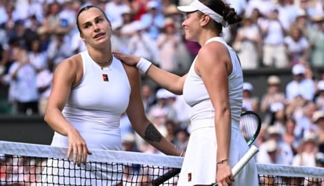 Aryna Sabalenka unterliegt Amanda Anisimova.