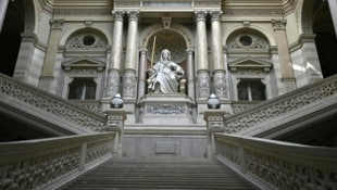 Justitia im Justizpalast in Wien: Es gibt eine große Reform, die eine von politischem Einfluss ...