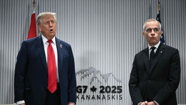 Trump und der kanadische Ministerpräsident Mark Carney 