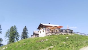 Die Kielebergalm steht auf einer Art Anhöhe.