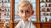 Der niedlich inszenierte Zeichentrick-Putin mit Kulleraugen warnt in der Serie „Sandpit“ vor ...