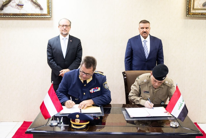 Im Rahmen eines Besuchs des früheren Außenministers Schallenberg im Irak gab es eine bilaterale ...