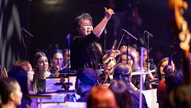 Mei-Ann Chen und das Styriarte Youth Orchestra begeisterten mit der diesjährigen Klangwolke.