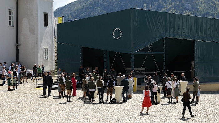 Der Steiermark-Pavillon steht noch bis 27. Juli in Mariazell.