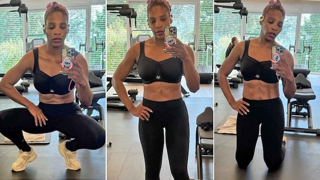 Serena Williams präsentiert sich austrainiert wie selten zuvor.