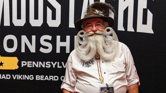 Norbert Topf und sein bereits mehrfach gekrönter Bart