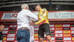 Neues Trikot für Team Vorarlberg-Fahrer Emanuel Zangerle.