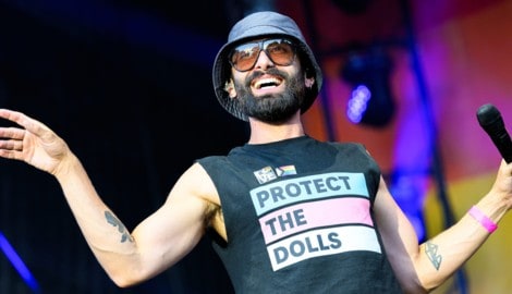 Sänger Conchita Wurst bei der Vienna Pride