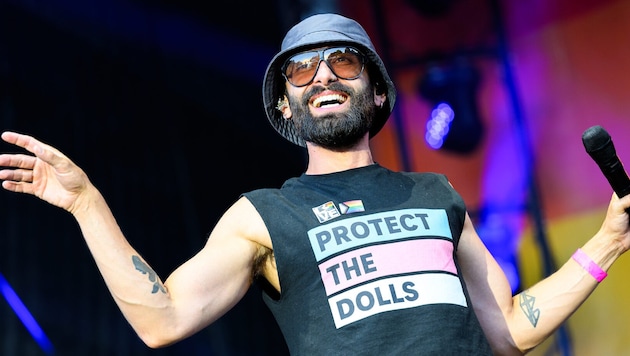 Sänger Conchita Wurst bei der Vienna Pride