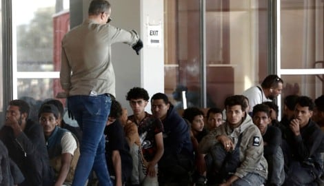Gerettete Migranten auf Kreta