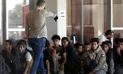 Gerettete Migranten auf Kreta